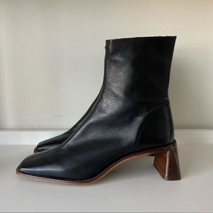 Topshop Brand New Leather Booties